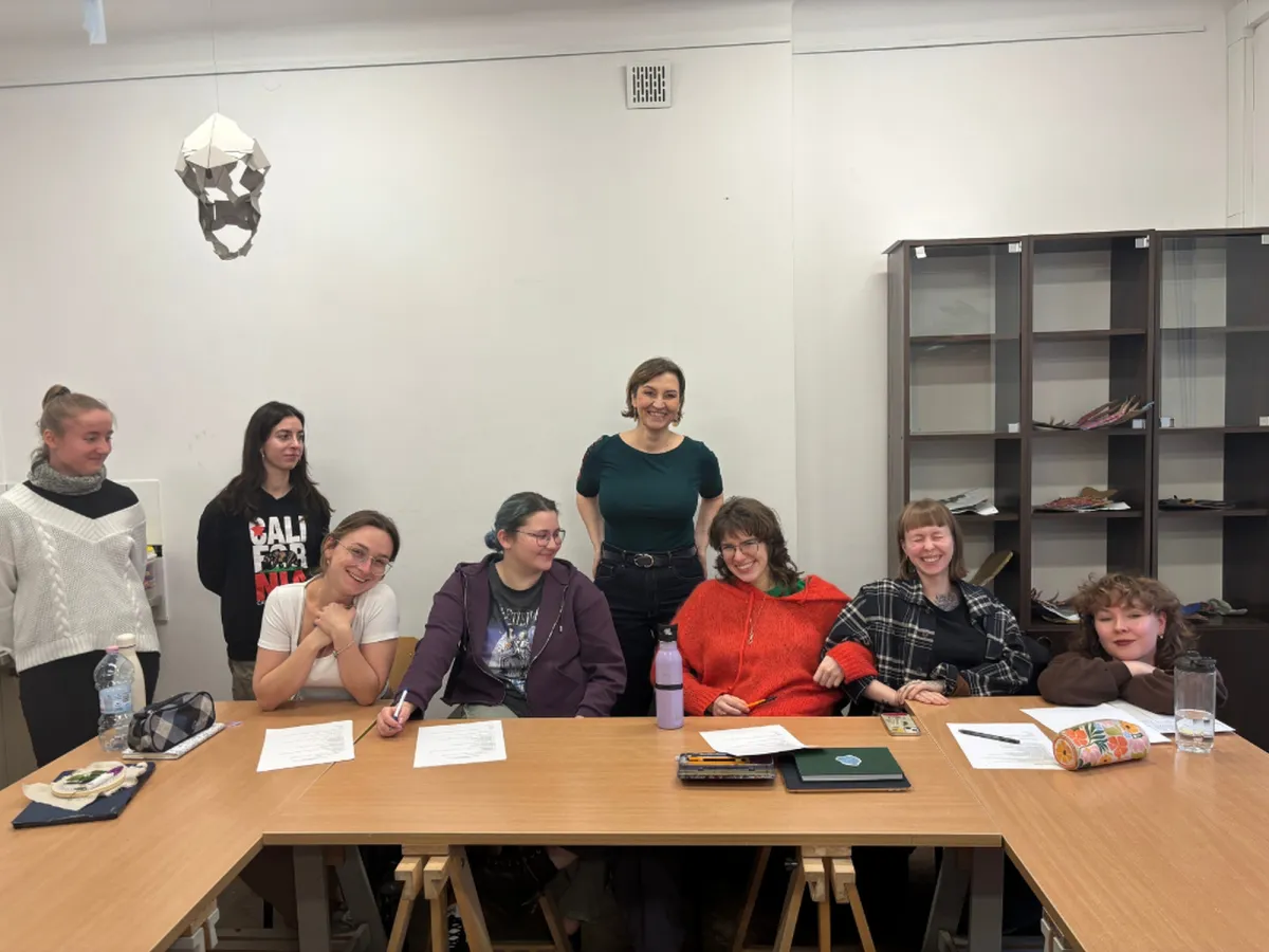 Zdjęcie z zajęć Fundacji z biznesowego modelu canvas 